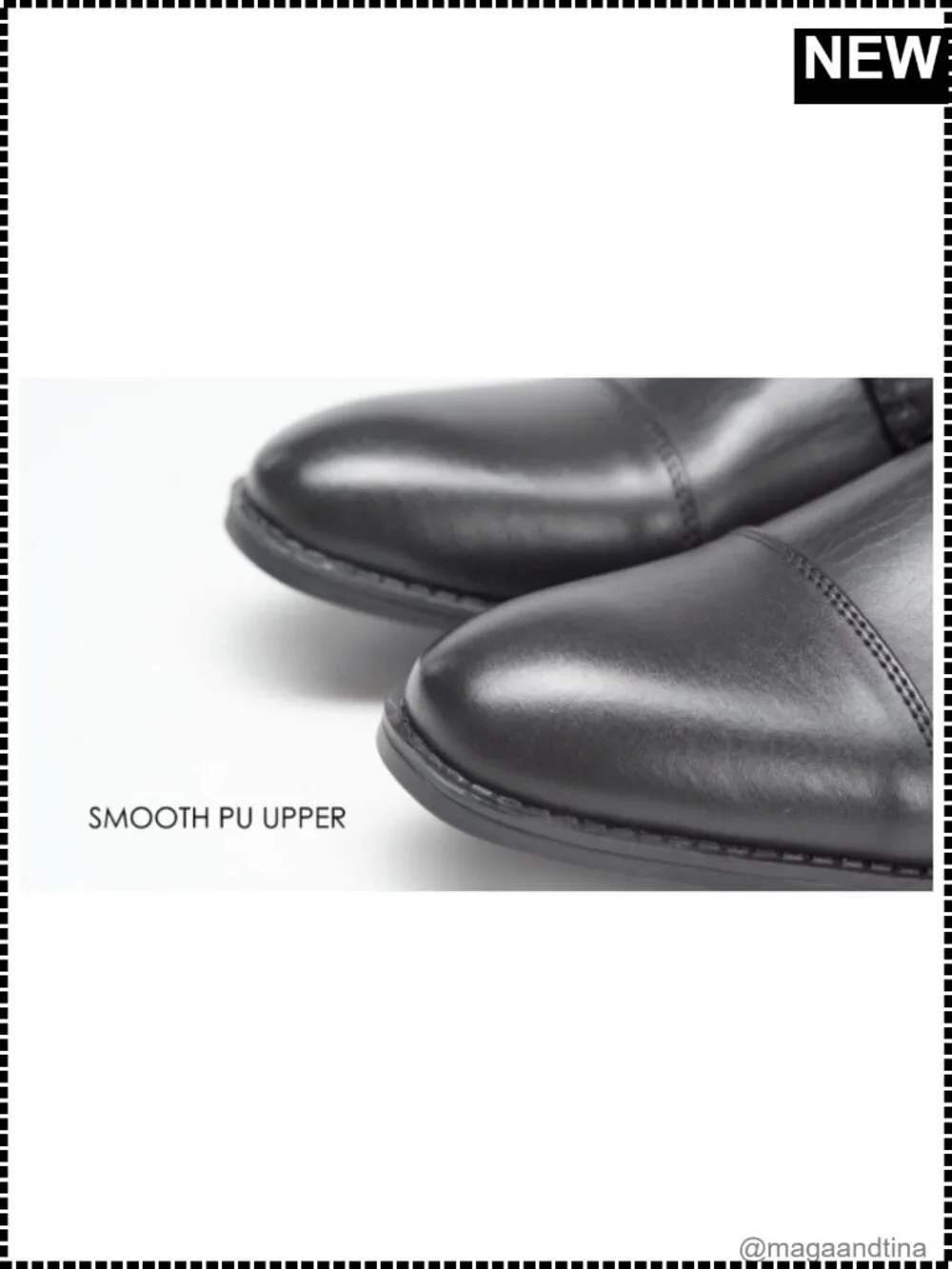Vegan Leather Oxford Dress Shoes Plain Toe Lace-Up Formal Business